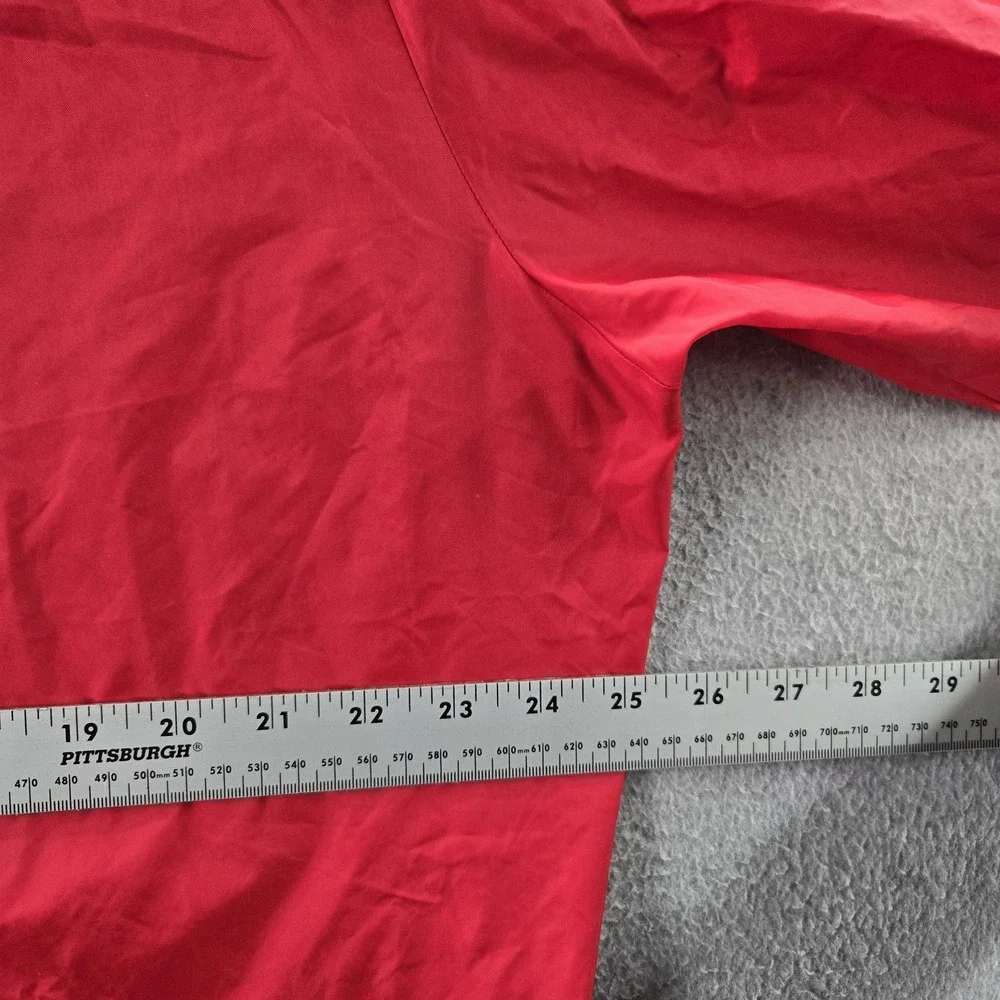 VINTAGE Adidas Men Jacket XL Red Nylon 80s Trefoil Activewear Zipper READ